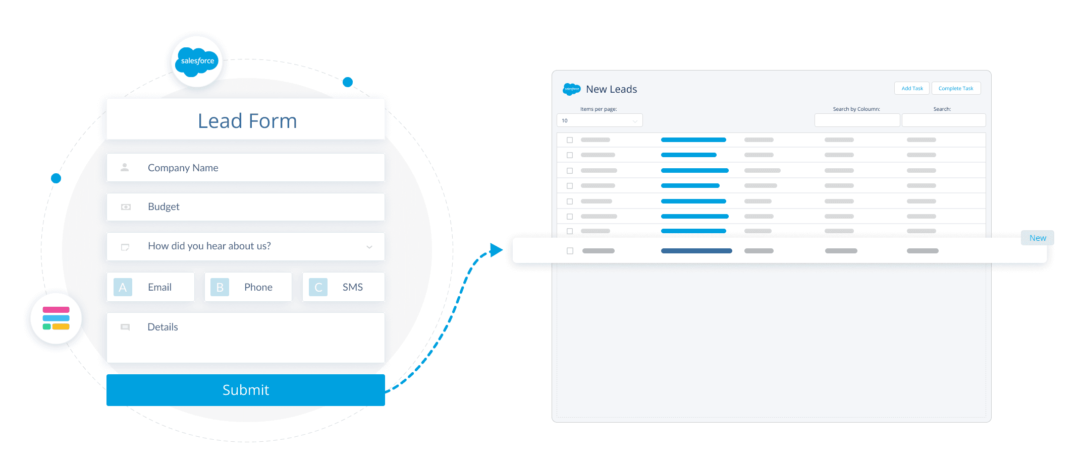 Salesforce form graphic