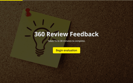 360 Review Feedback Form Template template image