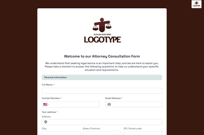 Attorney Consultation Form Template template image