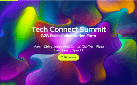 B2B Event Collaboration Form Template template image