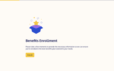 Benefits Enrollment Form Template template image