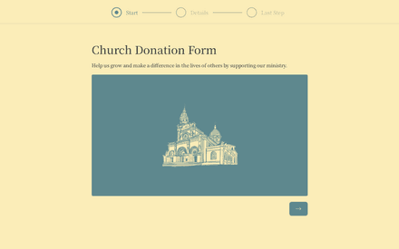 Church Donation Form Template template image