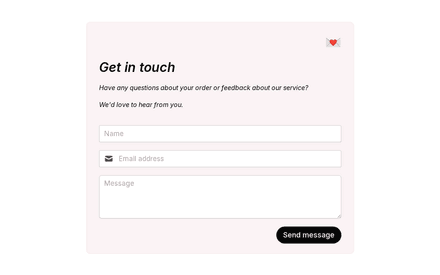 Contact Us Form Template template image