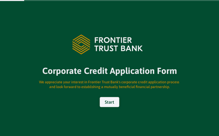 Corporate Credit Application Form Template template image