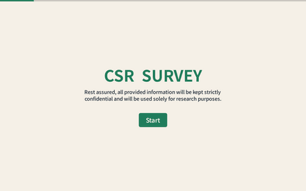 Corporate Social Responsibility (CSR) Survey Template template image