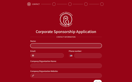 Corporate Sponsorship Application Form Template template image