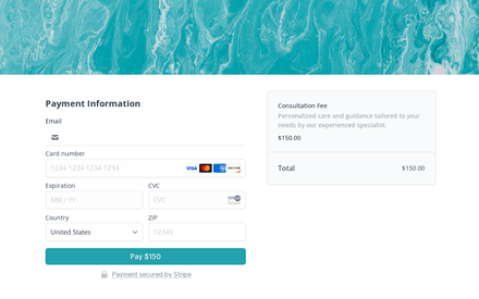 Credit Card Payment Form Template template image