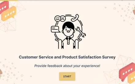 Customer Service and Product Satisfaction Survey Template template image