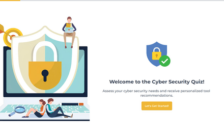 Cyber Security Quiz Template template image