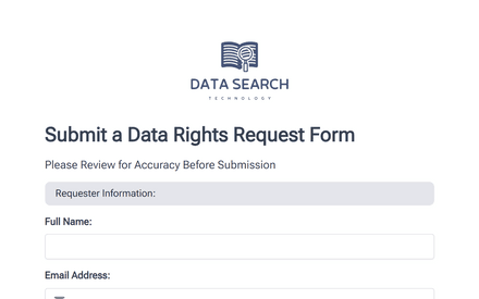 Data Subject Access Request Form Template template image