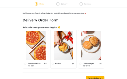 Delivery Form Template template image