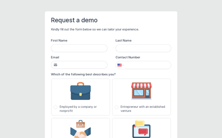 Demo Request Form Template template image