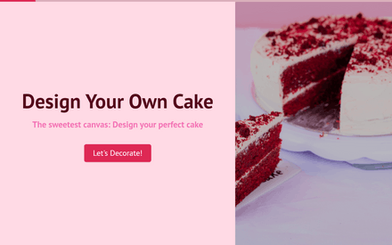 Design Your Own Cake Form Template template image