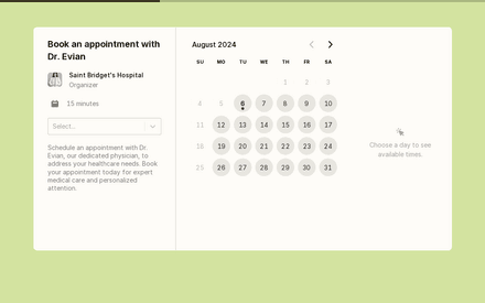 Doctor Appointment Form Template template image