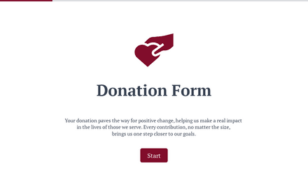 Donation Form Template template image