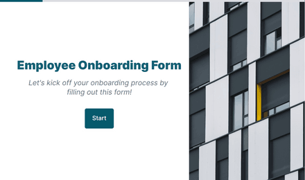 Employee Onboarding Form Template template image