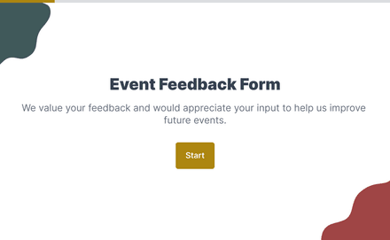 Event Feedback Form Template template image