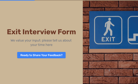 Exit Interview Form Template template image