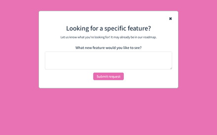 Feature Request Form Template template image