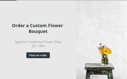 Flower Order Form Template template image