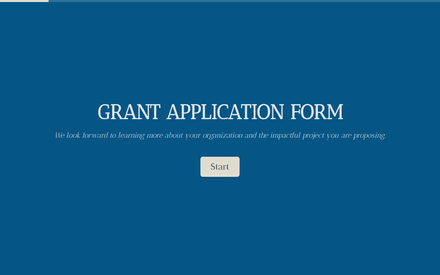 Grant Application Form Template template image