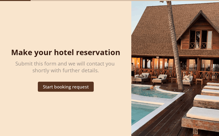 Hotel Reservation Form Template template image