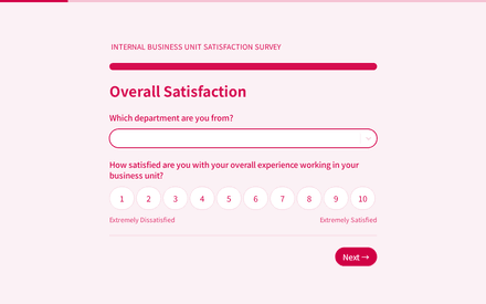 Internal Business Unit Satisfaction Survey Template template image