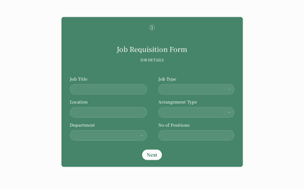 Job Requisition Form Template template image