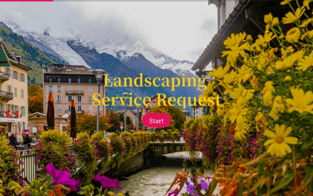 Landscaping Service Request Form Template template image