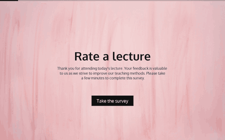 Lecture Feedback Survey Template template image