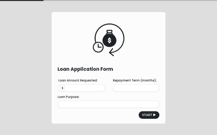 Loan Application Form Template template image