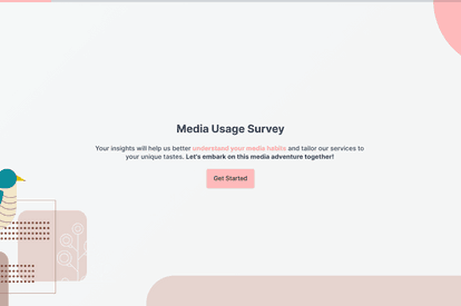 Media Usage Survey Template template image