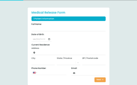 Medical Release Form Template template image