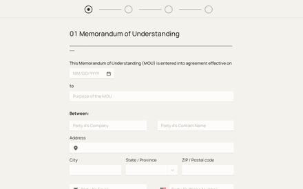 Memorandum of Understanding (MOU) Form Template template image