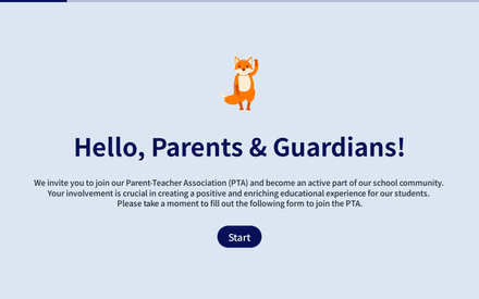 Parent Teacher Association Signup (PTA) Template template image