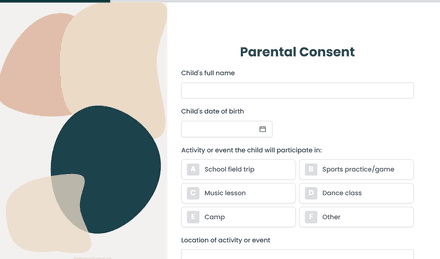 Parental Consent Form Template template image