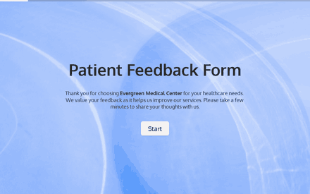 Patient Feedback Form Template template image