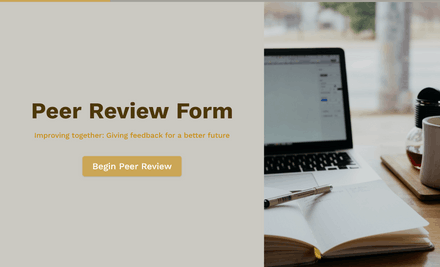 Peer Review Form Template template image