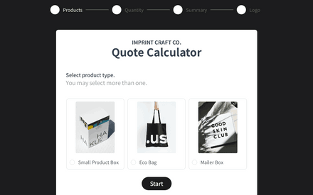 Quote Calculator Template template image