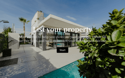 Real Estate Listing Form Template template image