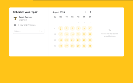 Repair Request Form Template template image