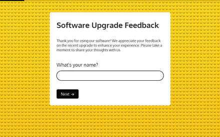 Software Upgrade Feedback Form Template template image