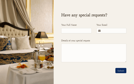 Special Request Form Template template image