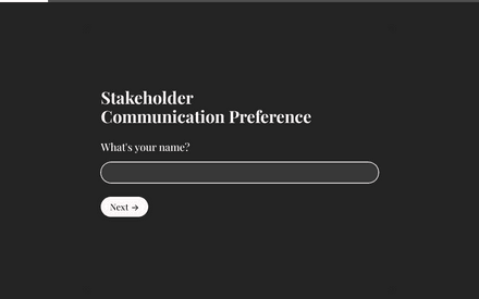 Stakeholder Communication Preference Form Template template image