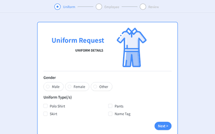 Uniform Request Form Template template image