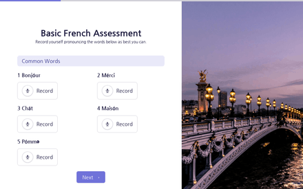 Verbal Language Assessment template image